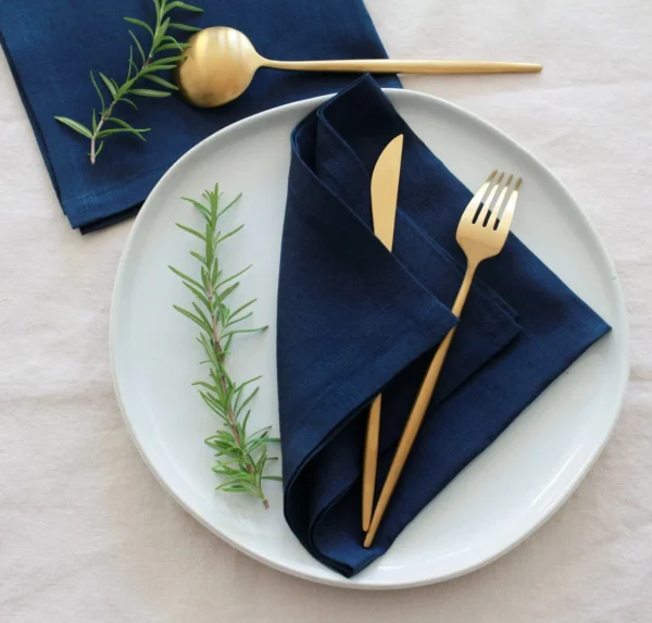 Navy Linen Napkin