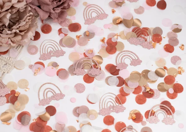 Boho Rainbow Baby Shower Confetti