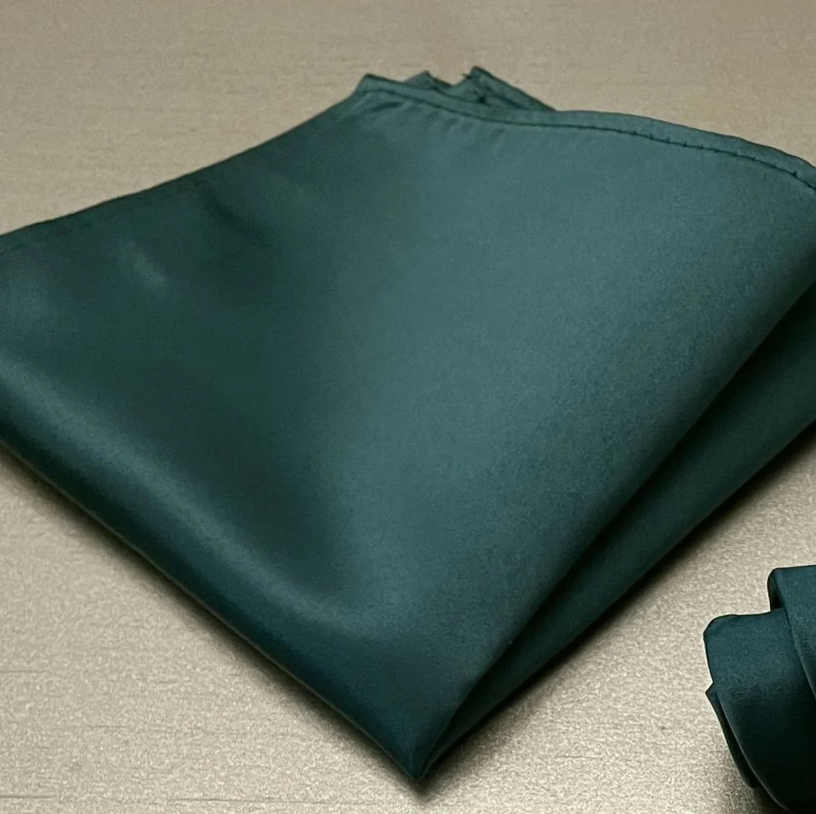 Emerald Green Microfiber Pocket Square
