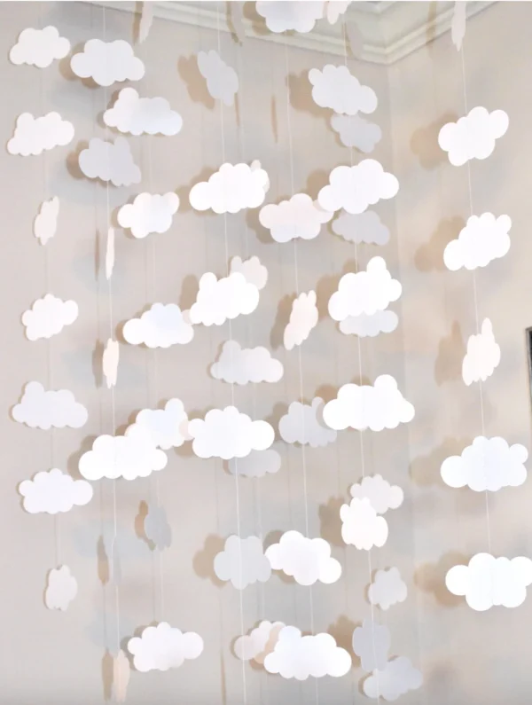 Baby Shower Cloud Garland