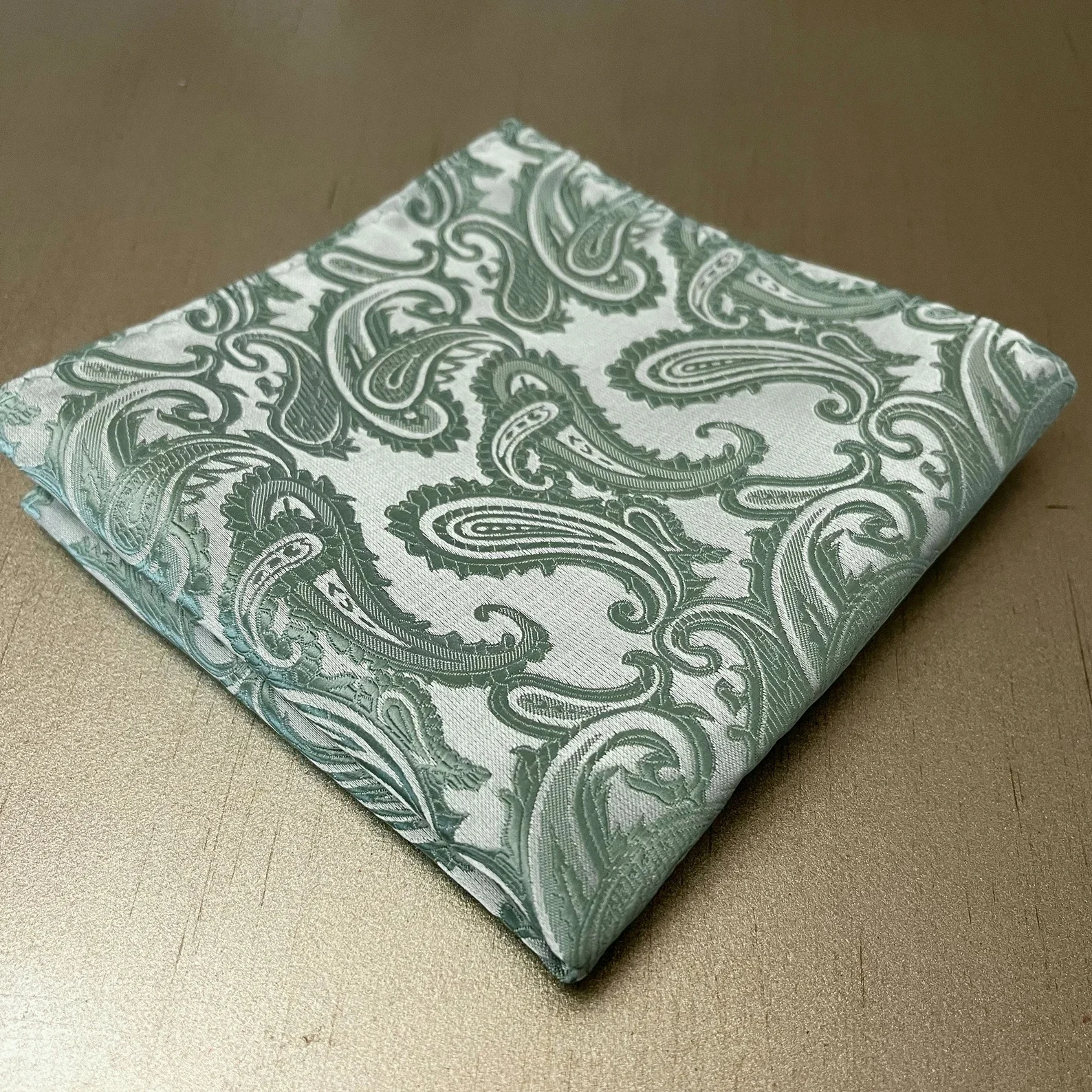 Sage Green Pocket Square