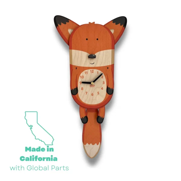 Etsy Fox Pendulum Clock