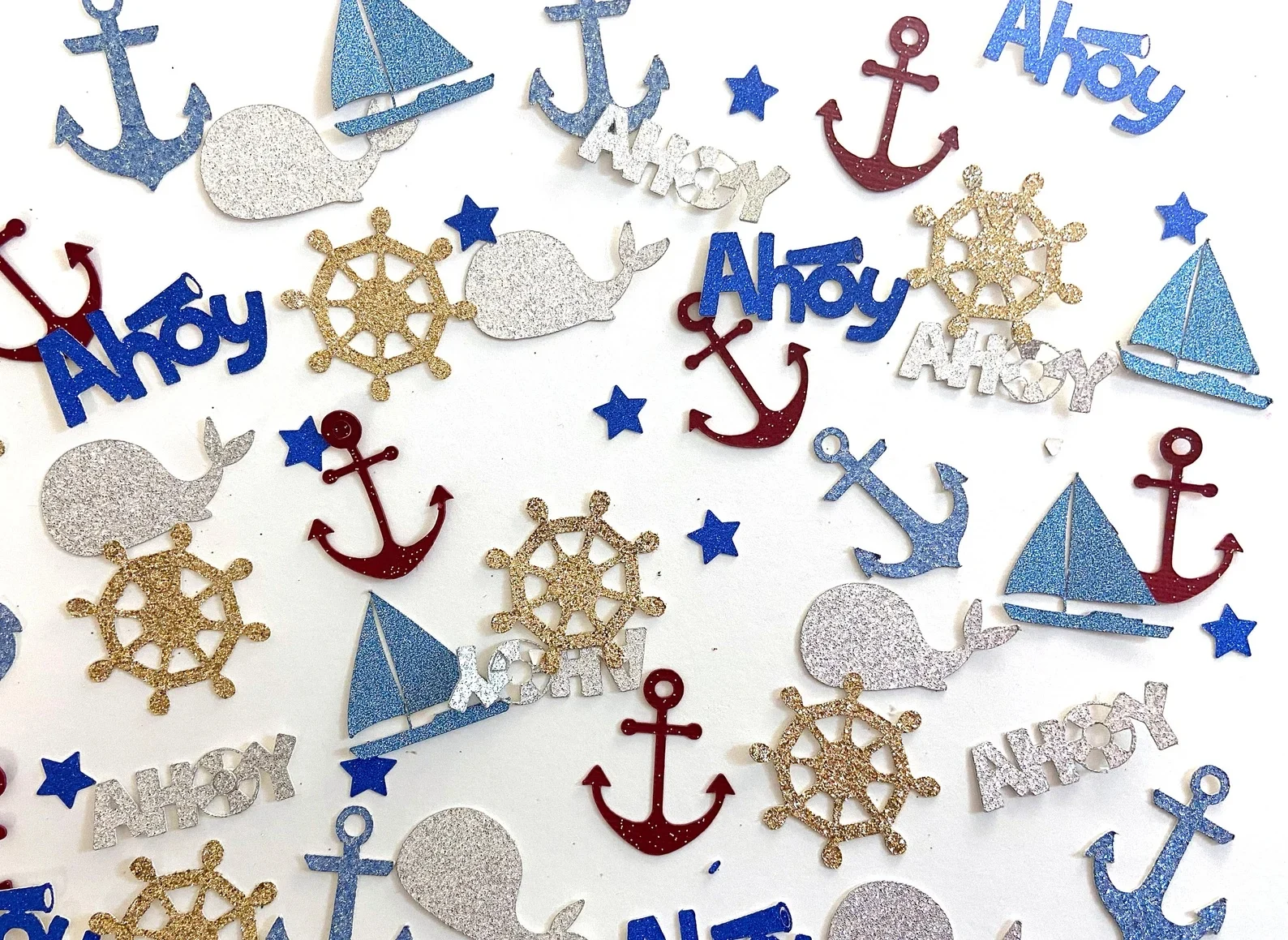 Ahoy It's A Boy Baby Shower Confetti