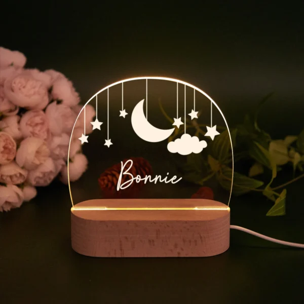 Custom Moon and Star Nightlight