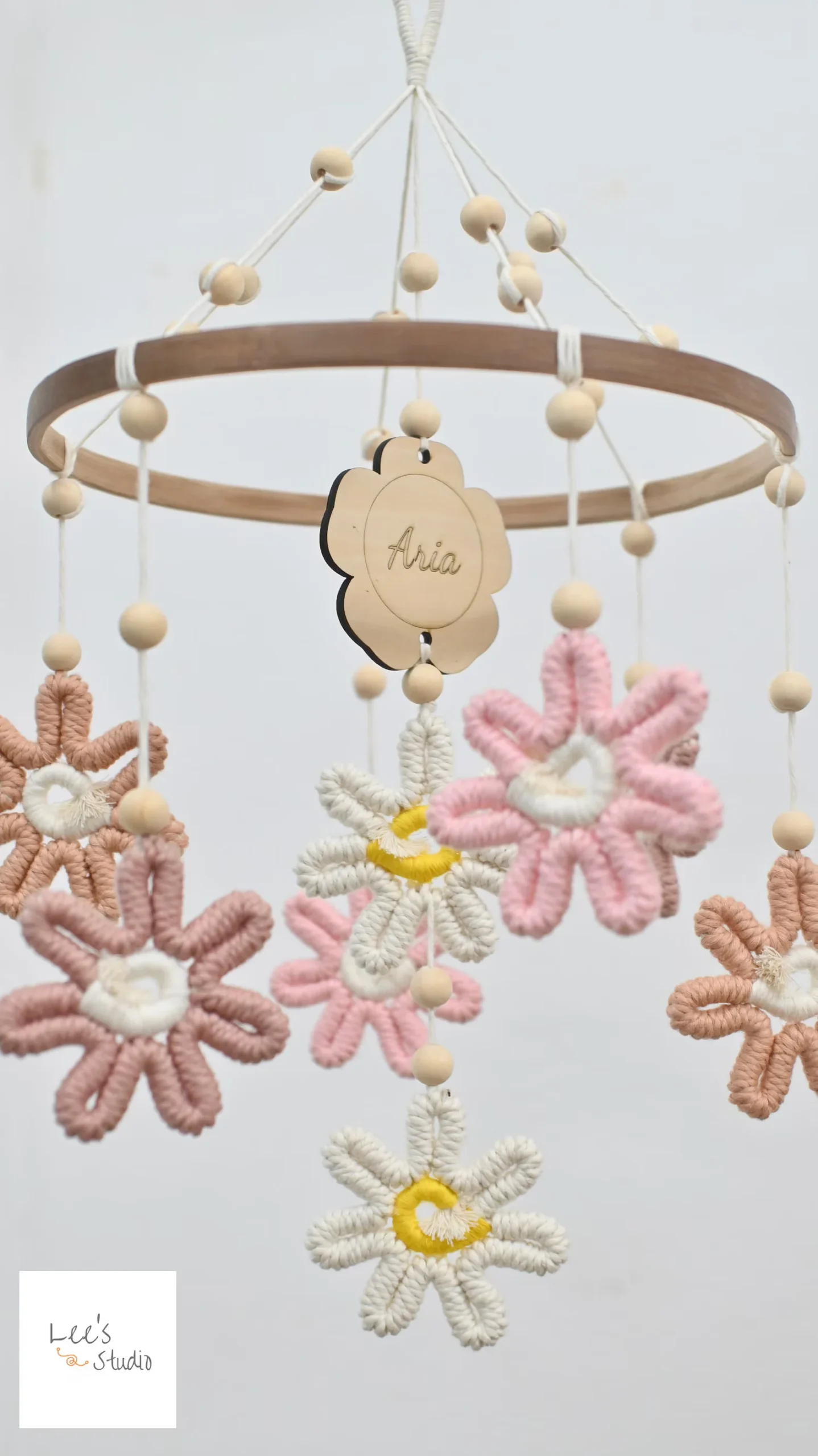 Etsy Boho Daisy Baby Mobile Alt