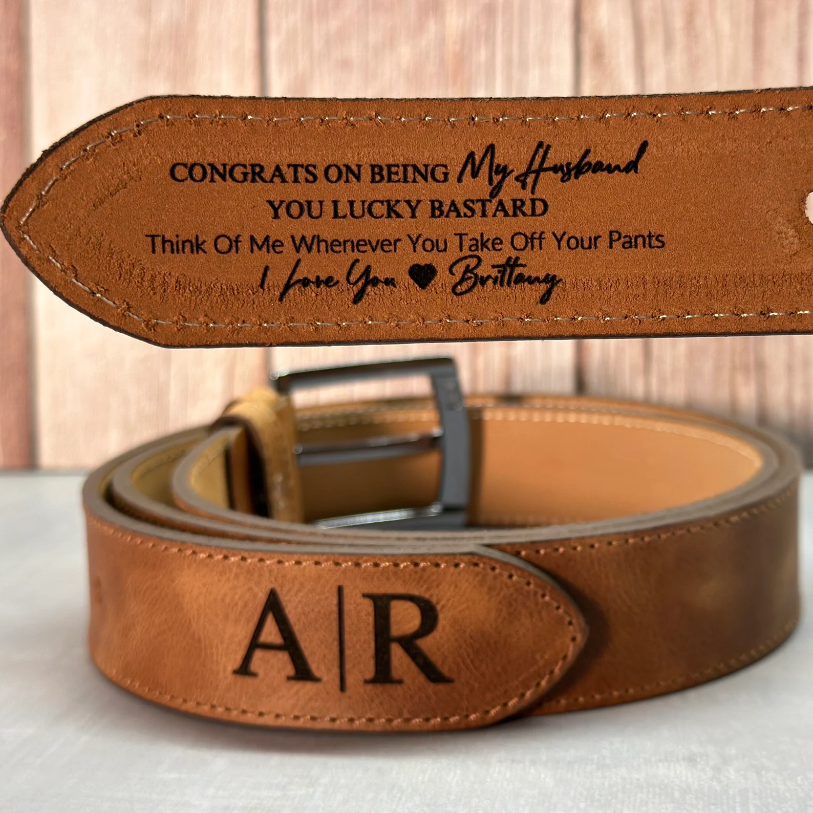 Personalized Leather Belt