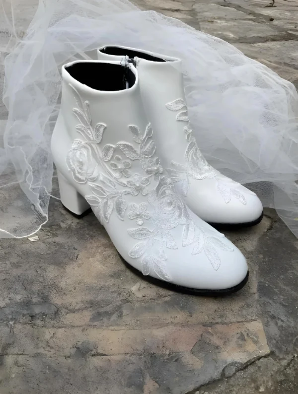 Lace Wedding Boots