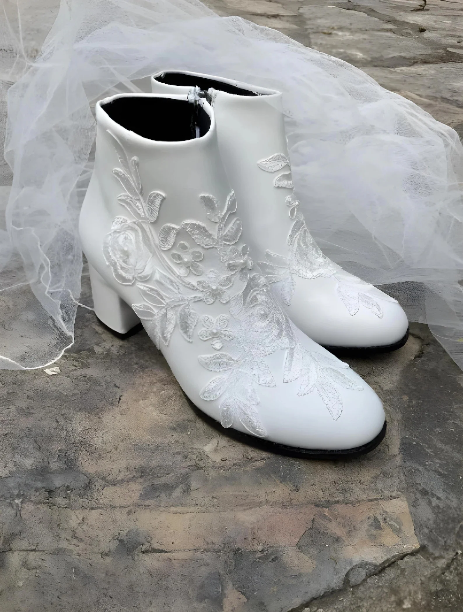 Lace Wedding Boots