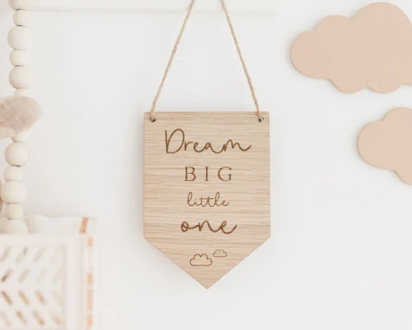 Etsy Wooden Nursery Flag