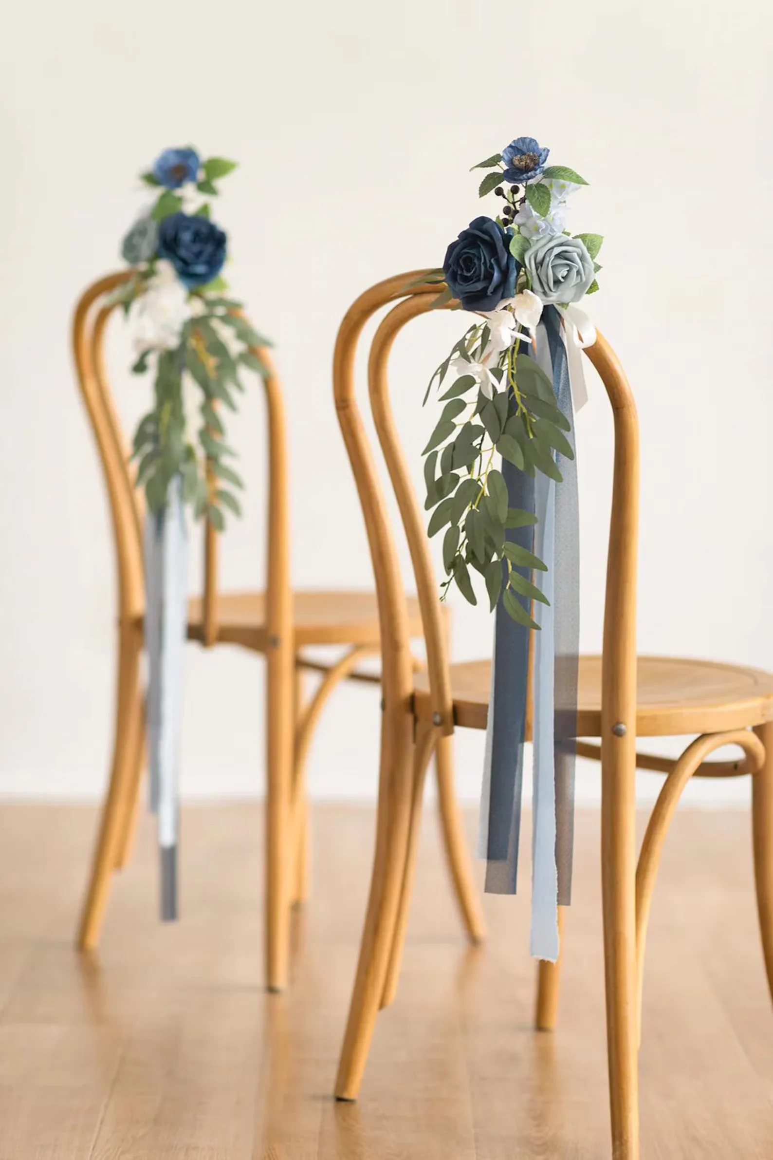 Dusty Blue Aisle Decoration