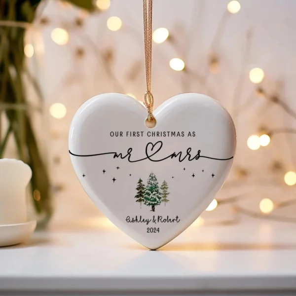 Our 1st Christmas Mr & Mrs Ornament