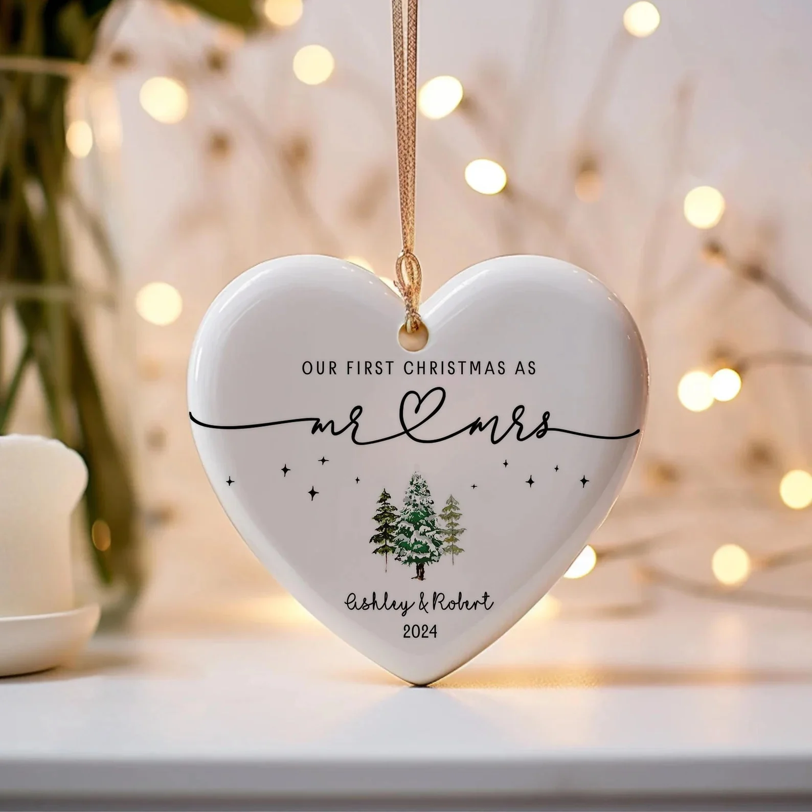 Our 1st Christmas Mr & Mrs Ornament