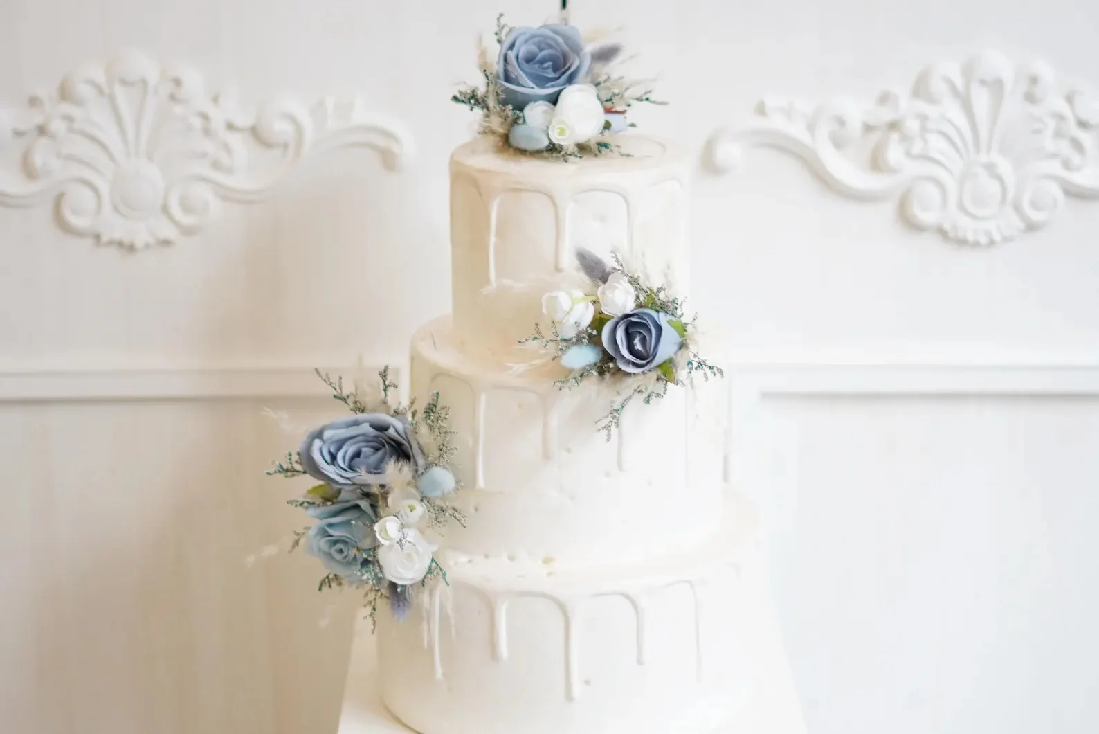 Rustic Wedding Cake Topper Flowers