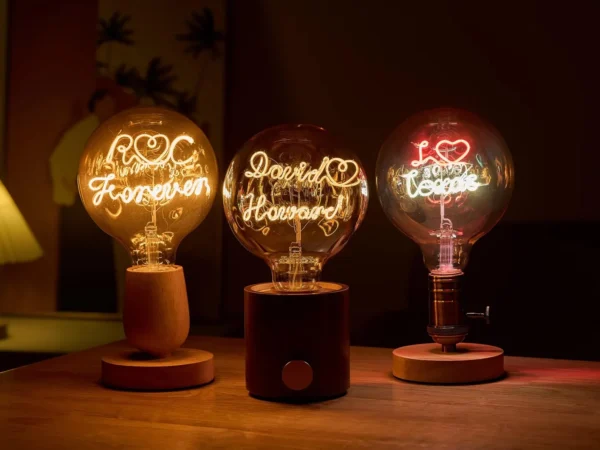 Custom Steampunk Name Art Night Lamp