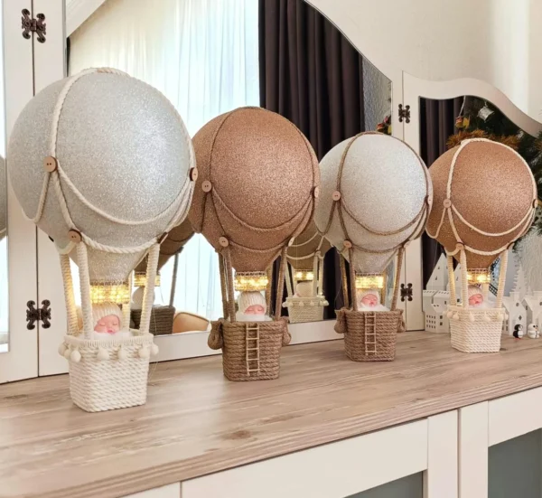 Shining Hot Air Balloon Centerpiece