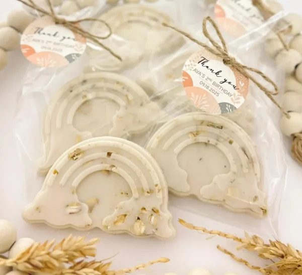 Honey Oatmeal Rainbow Soap Favors
