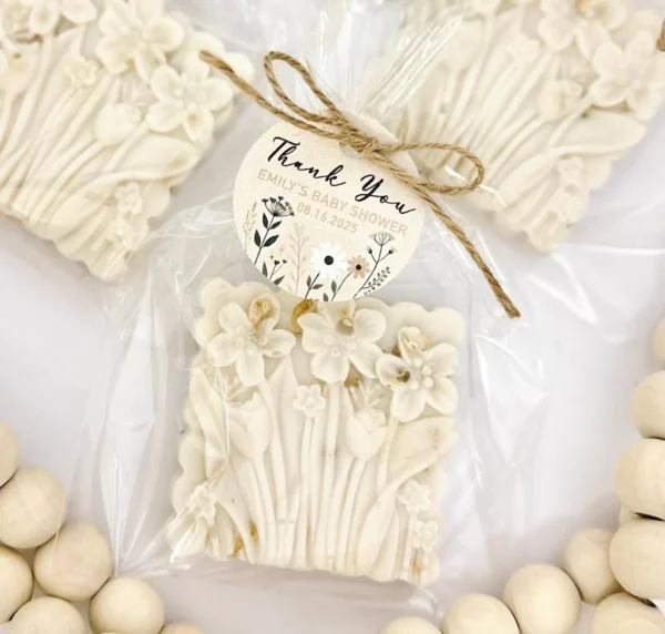 Honey Oatmeal Wildflower Soap Favors