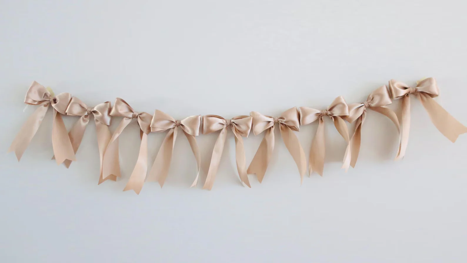 Satin Ribbon Bow Garland