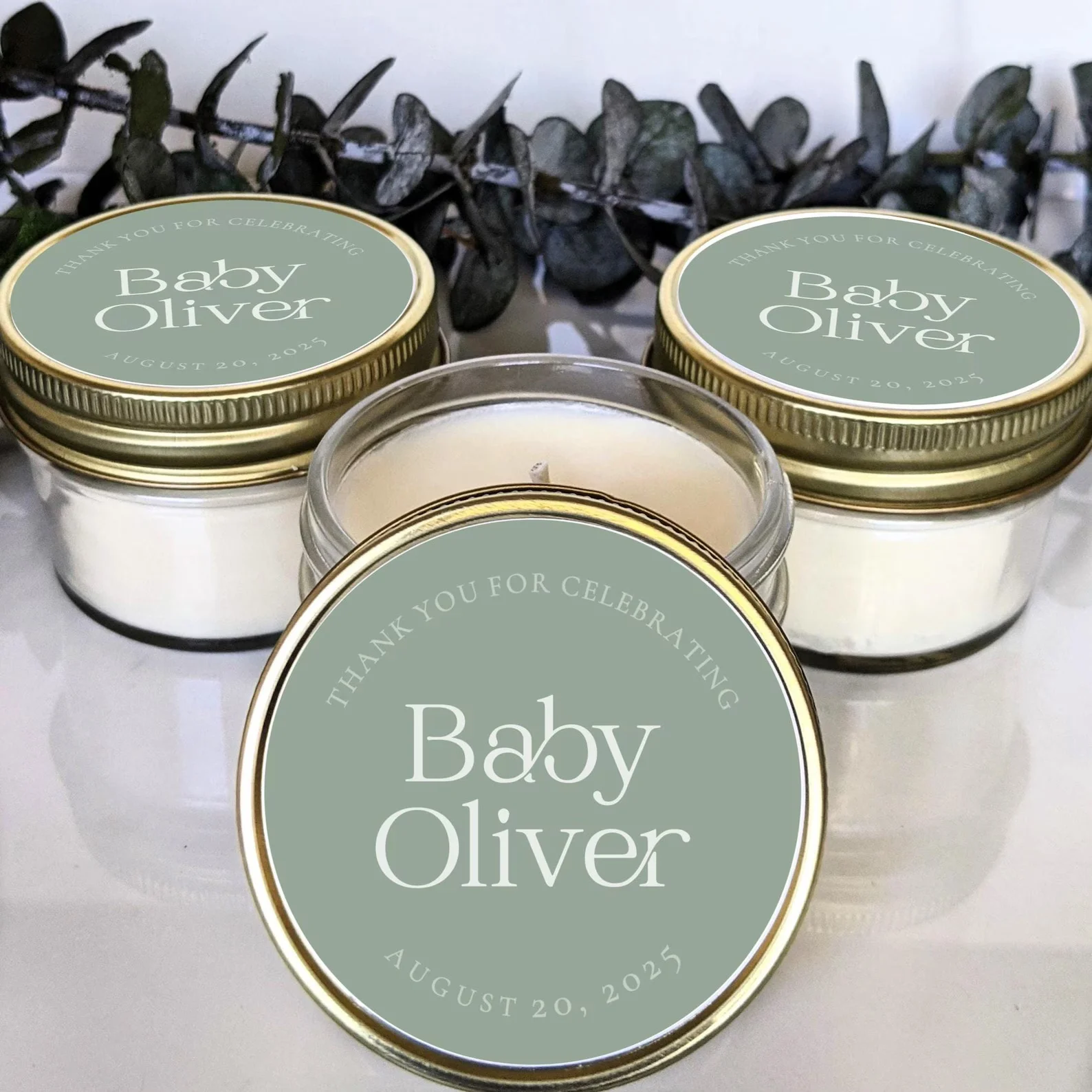 Baby Shower Candle Favors