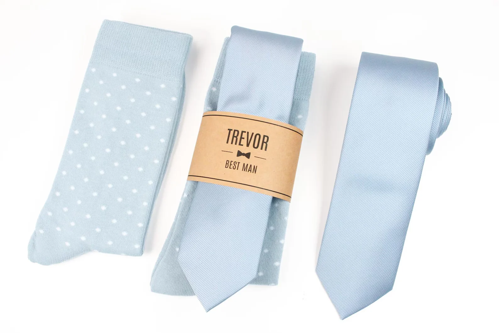 Matching Light Blue Tie & Sock Set