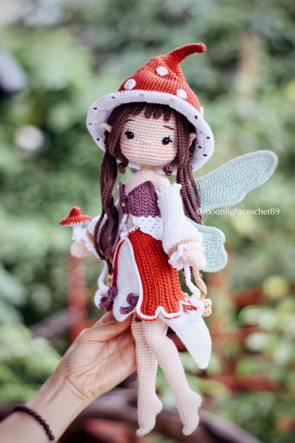 Mushroom Fairy Crochet Doll Pattern