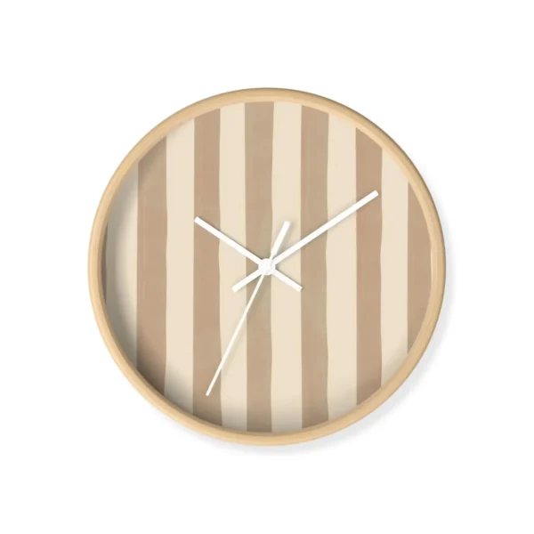 Etsy Scandi Striped Wall Clock
