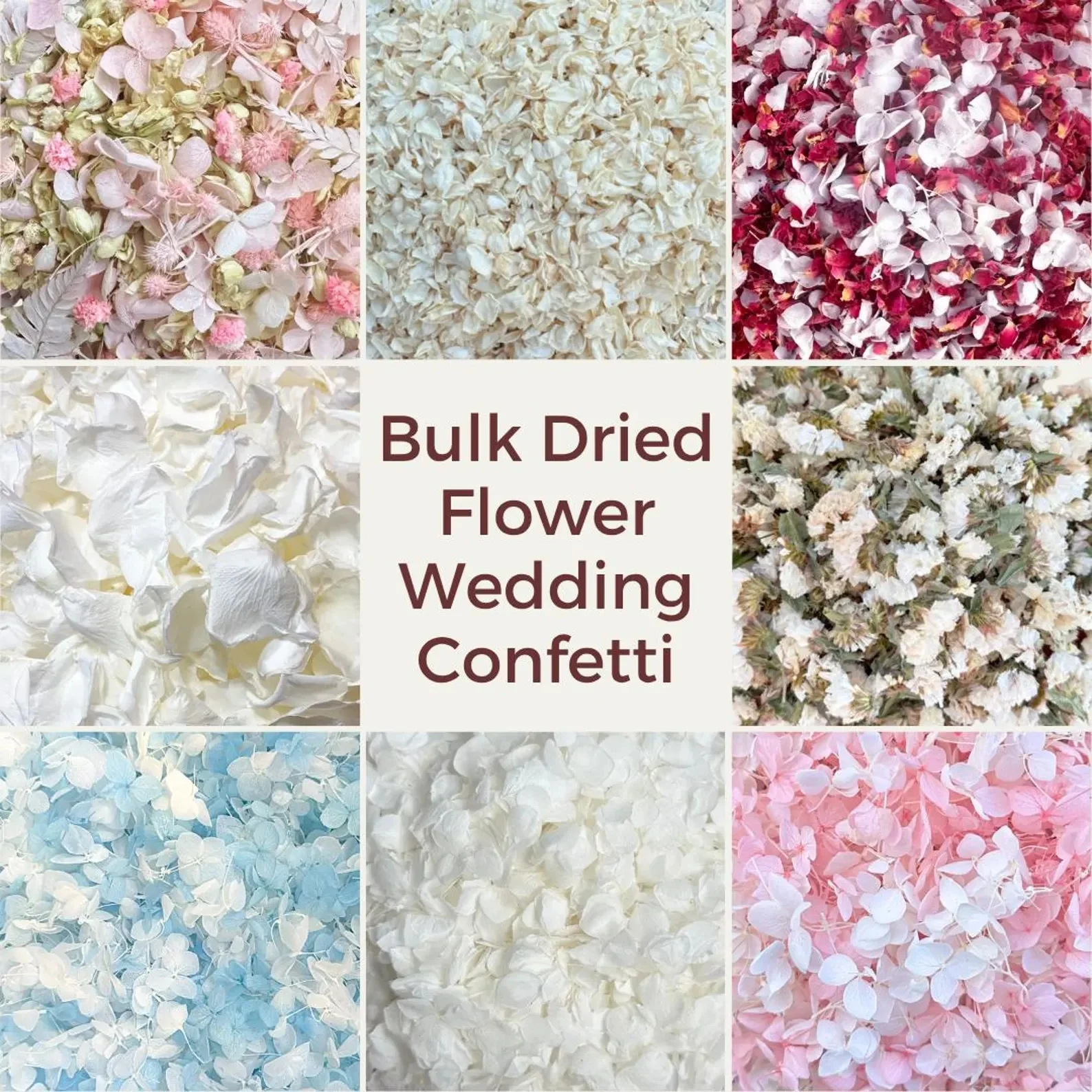 Bulk Dried Flower Wedding Confetti