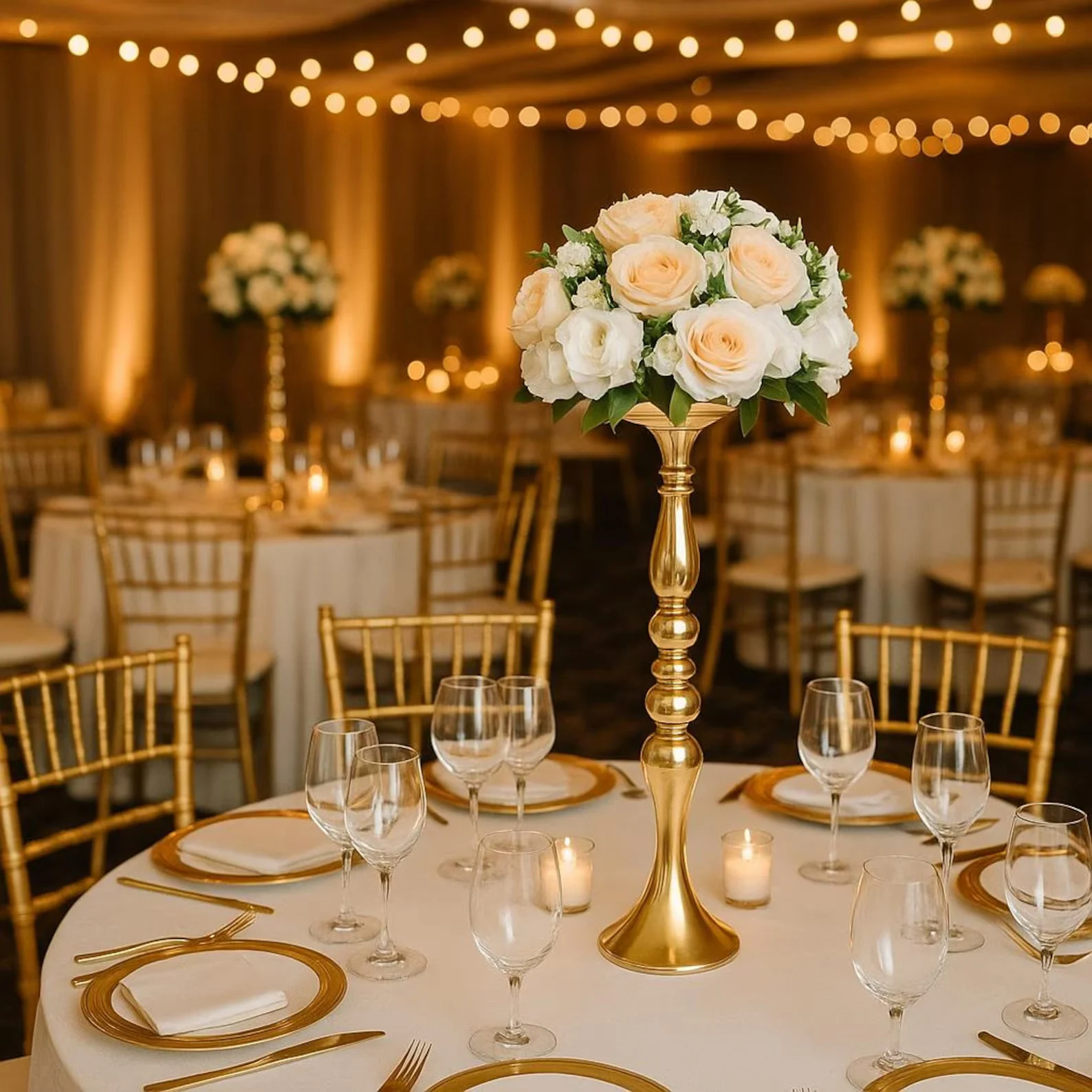 Gold Centerpiece Stands