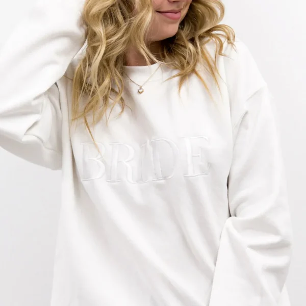 Kennedy Blue Bride Embroidered Sweatshirt