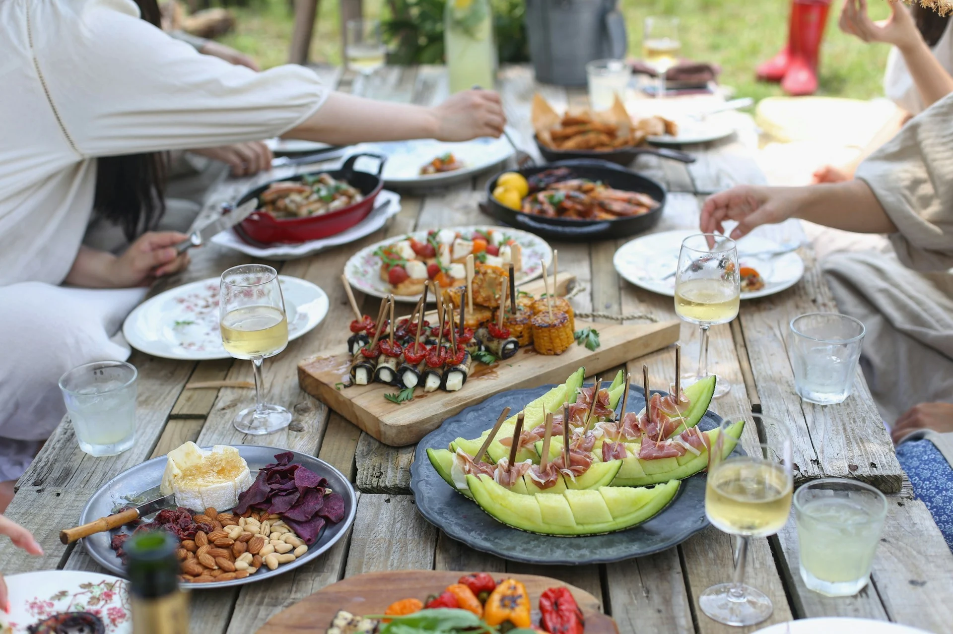 Outdoor party food