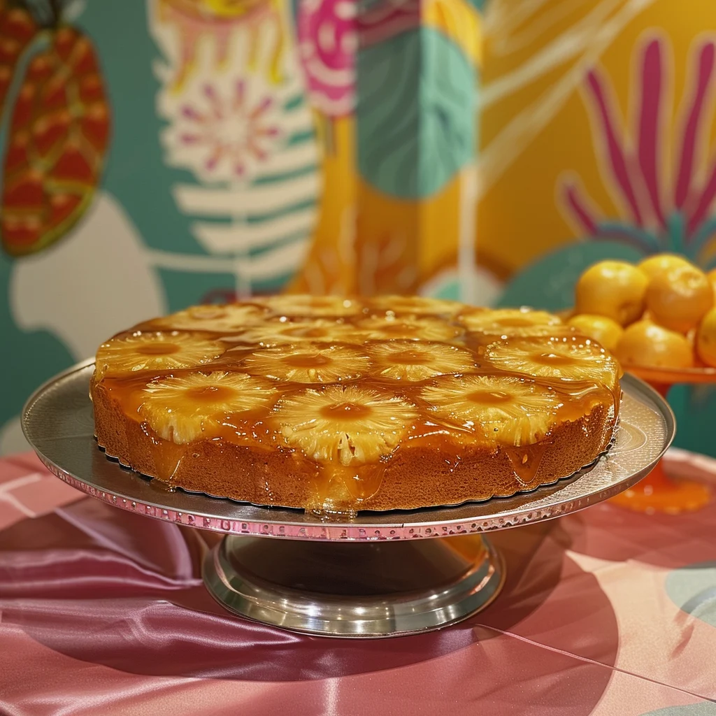 Pineapple upside down cake
