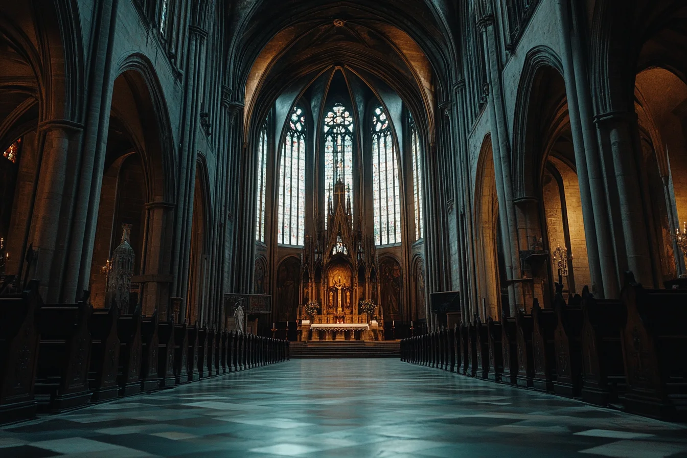 Gothic church interior