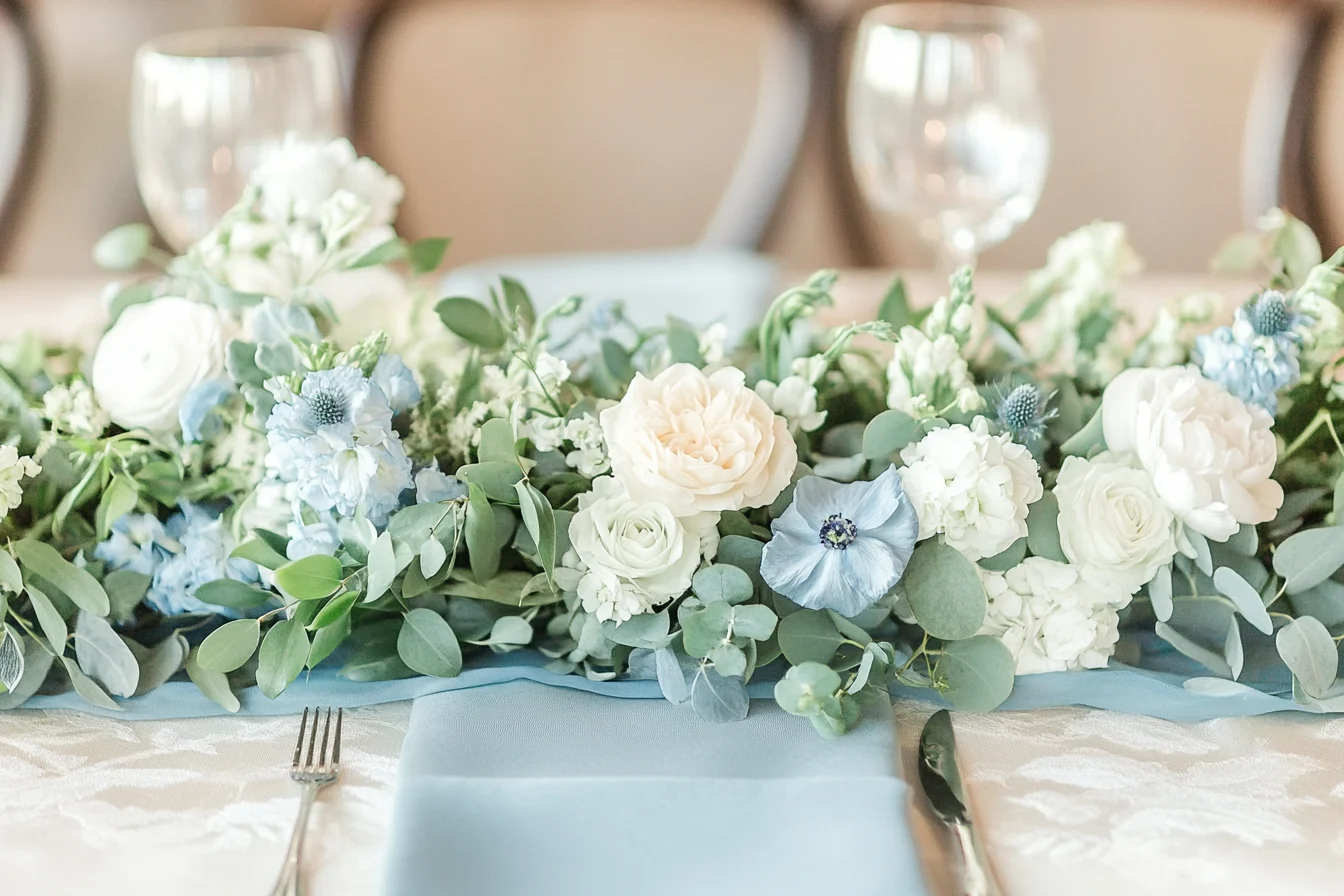 Dusty Blue Wedding Decor Photos
