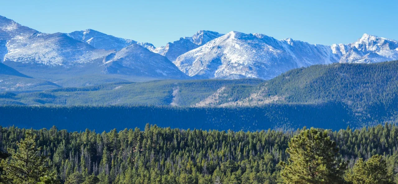 Mountain scenery in Larimer County