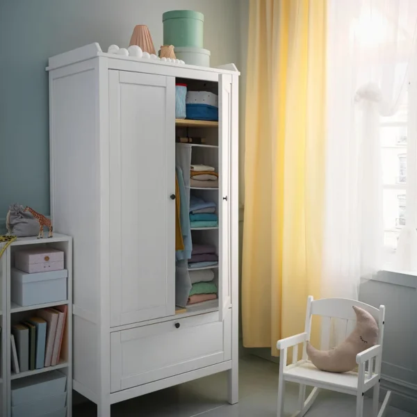 IKEA SUNDVIK White Wardrobe