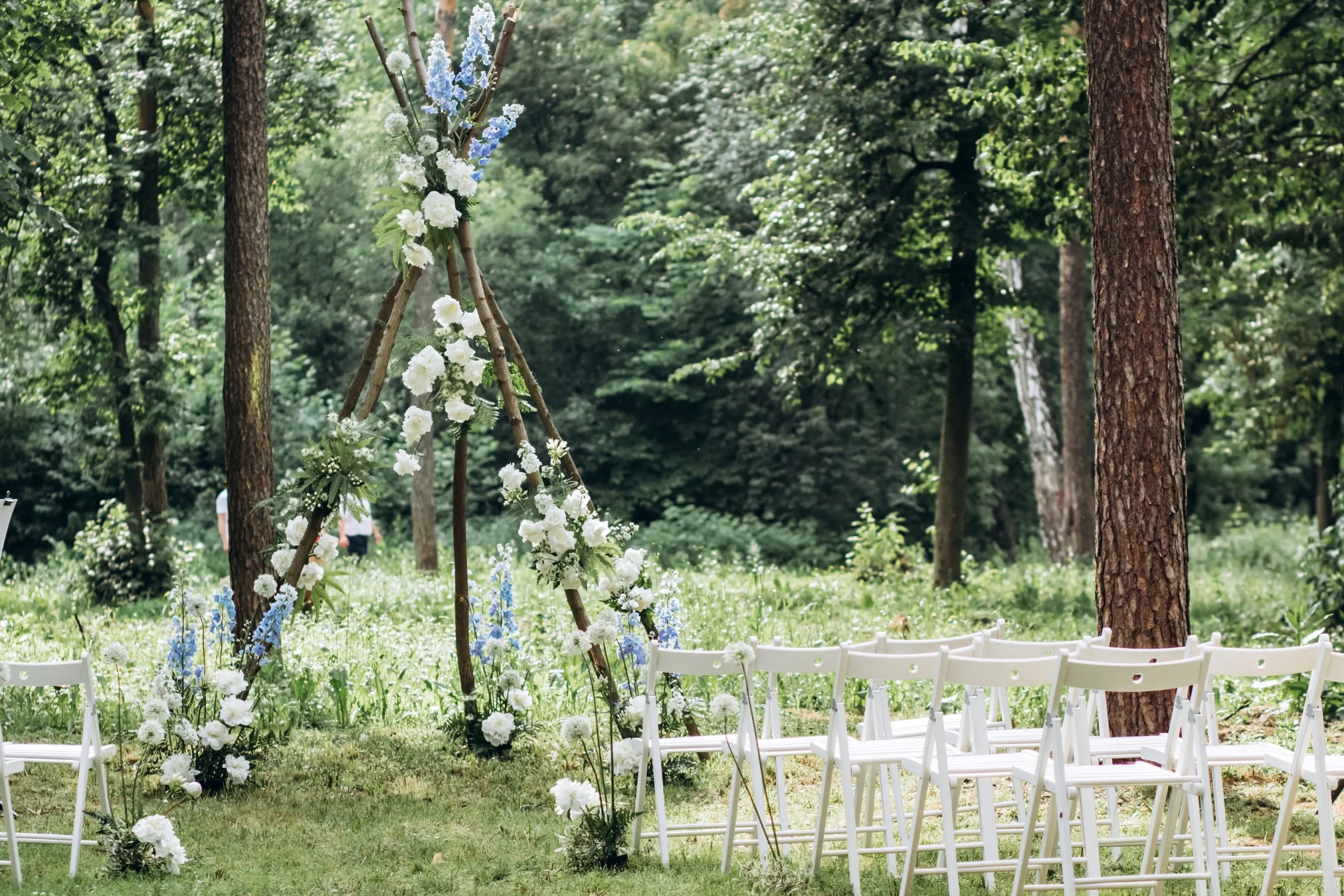 Wedding ceremony in nature